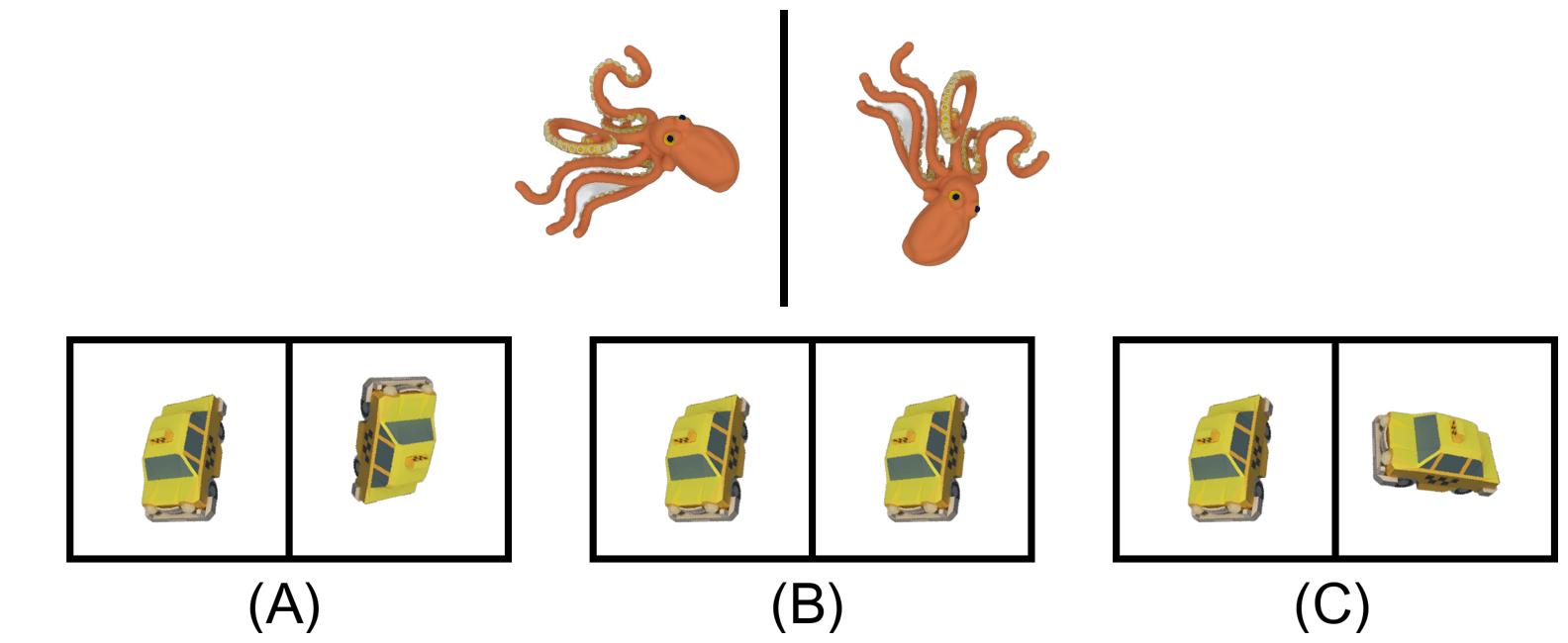 Objects are rotated 90 degrees clockwise. Correct: (C).